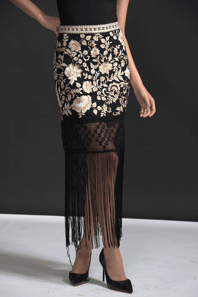 FRINGE HEM SKIRT - dash and dot dash and dot