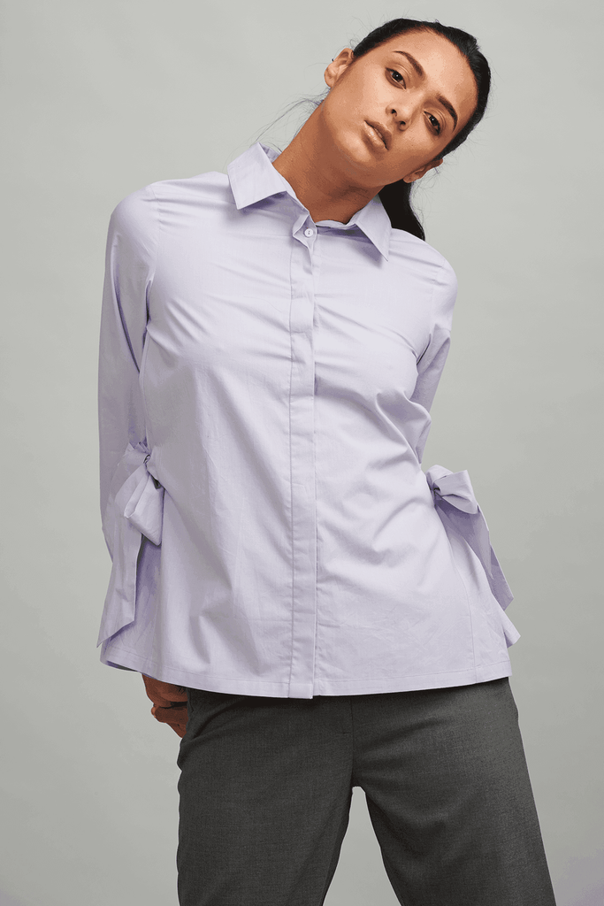 SIDE TIE SHIRT - dash and dot dash and dot