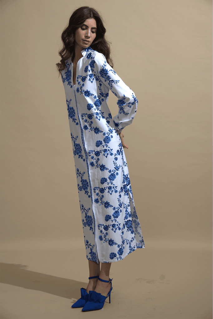 FLORAL EMBROIDERED MAXI - dash and dot dash and dot