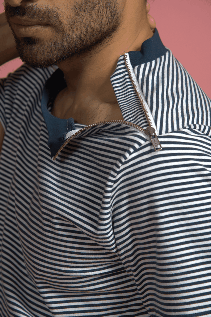 SHOULDER ZIP TEE - dash and dot dash and dot