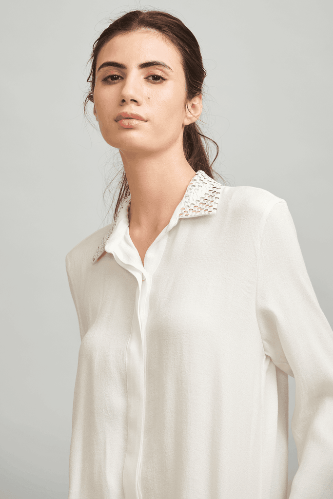 MIRROR EMBROIDERED SHIRT - dash and dot dash and dot