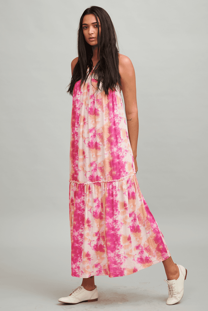MULTICOLOUR TIE-DYE MAXI - dash and dot dash and dot