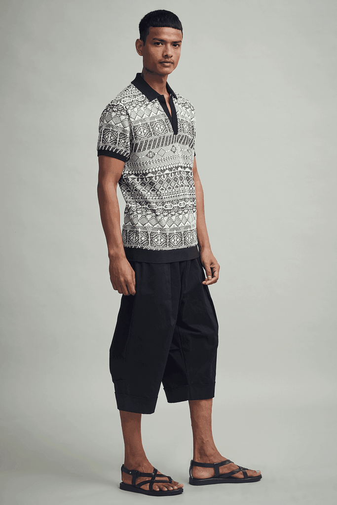 JACQUARD POLO - dash and dot dash and dot