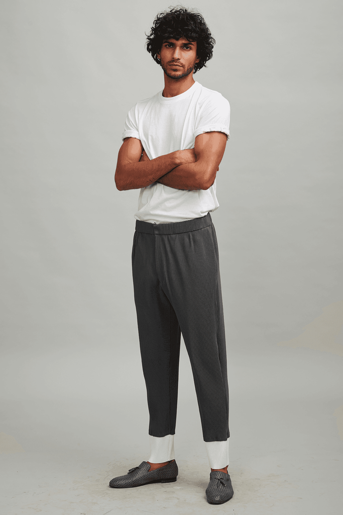 PLEATED BLOCK PANT - dash and dot dash and dot