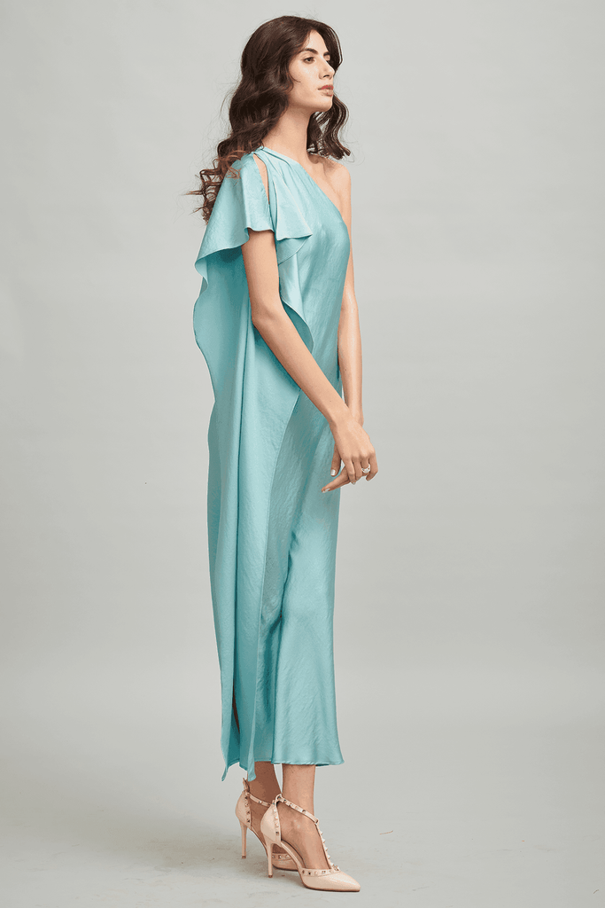ONE-SHOULDER MAXI - dash and dot dash and dot