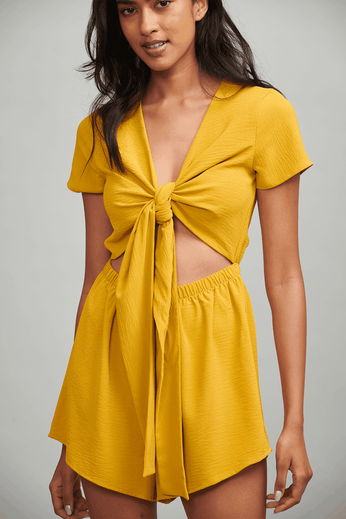 KNOTTED PLAYSUIT - dash and dot dash and dot
