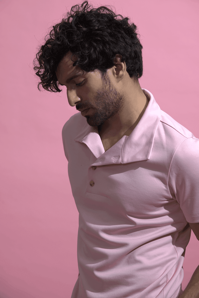 OFF CENTER PLACKET POLO - dash and dot dash and dot