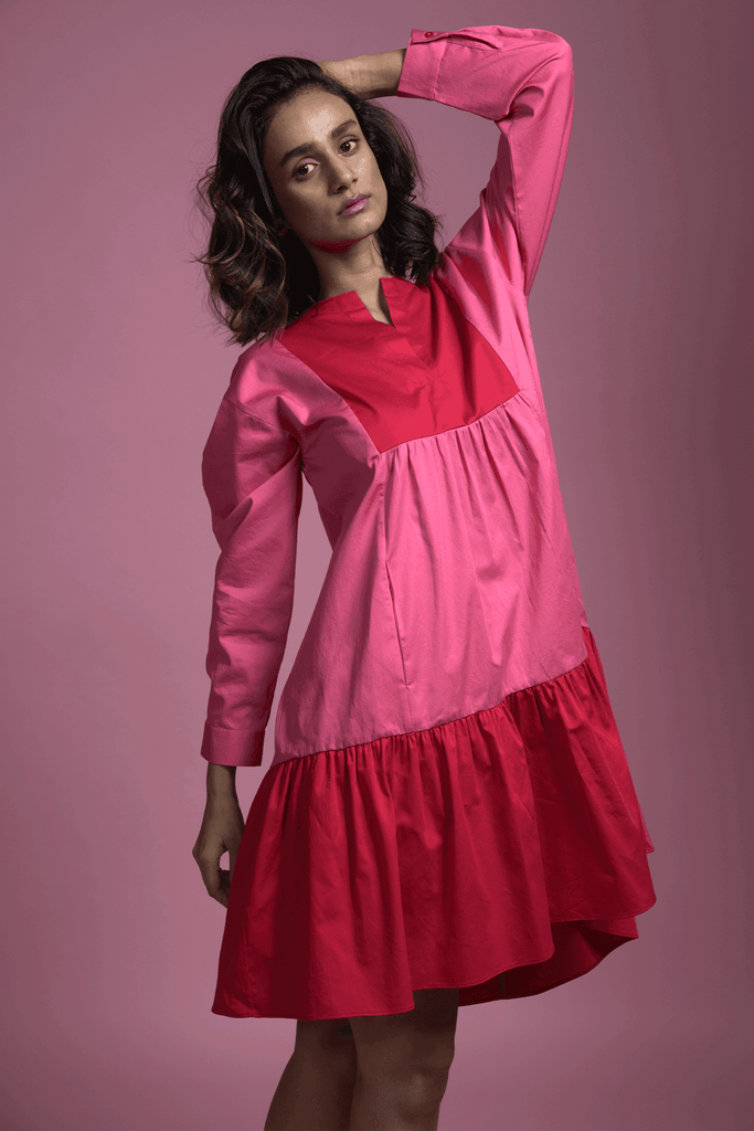 PINK/RED MIDI - dash and dot dash and dot
