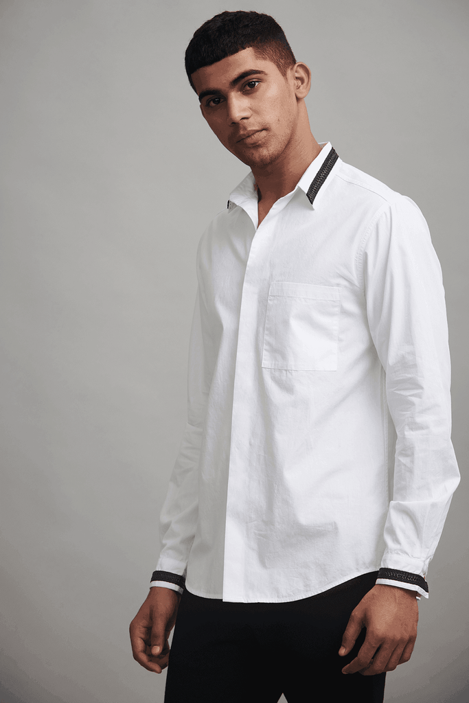 HAND TWISTED TAPED SHIRT - dash and dot dash and dot