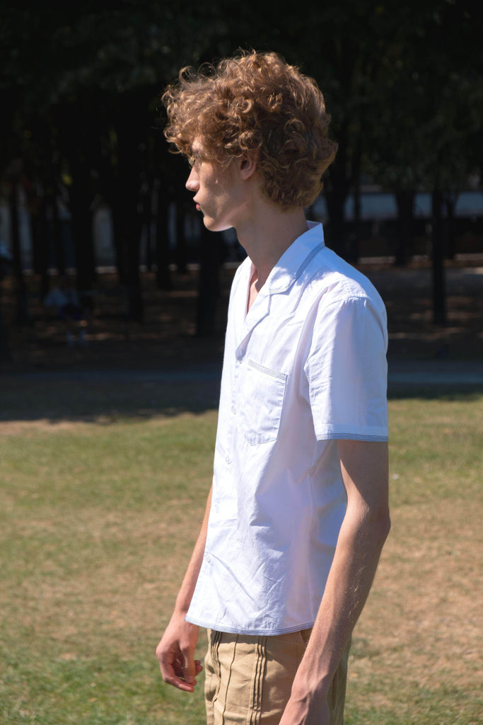 CONTRAST STITCH SHIRT - dash and dot dash and dot