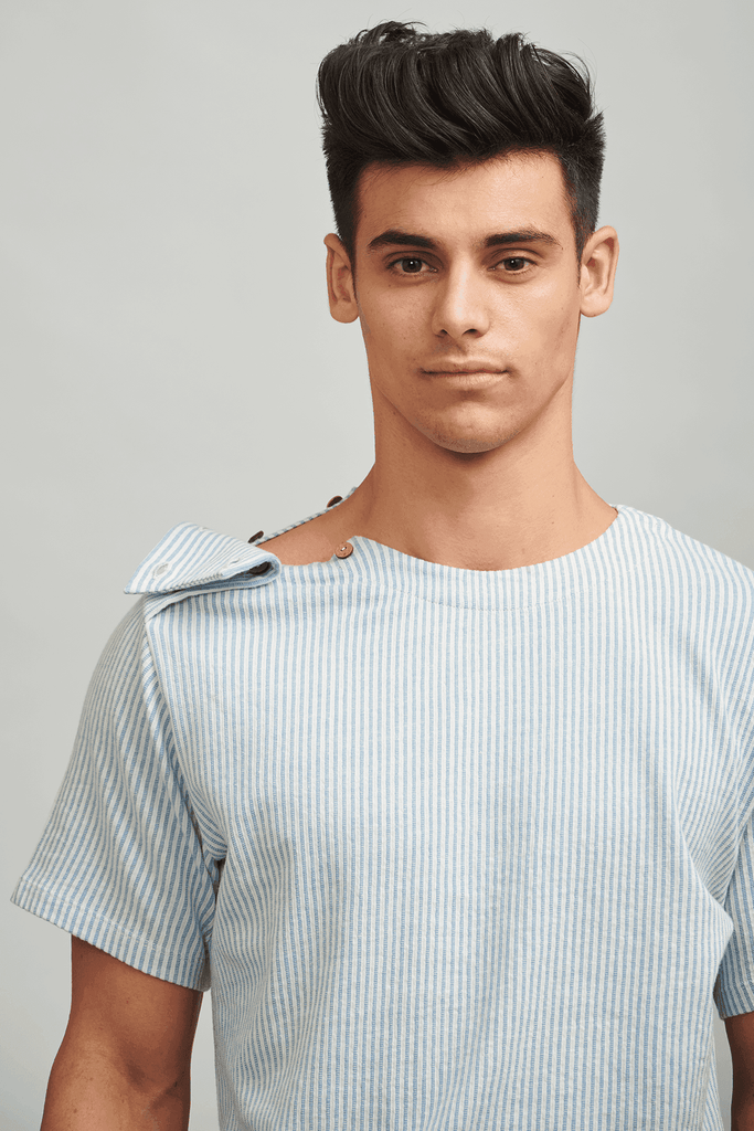 DOUBLE SHOULDER PLACKET POLO - dash and dot dash and dot