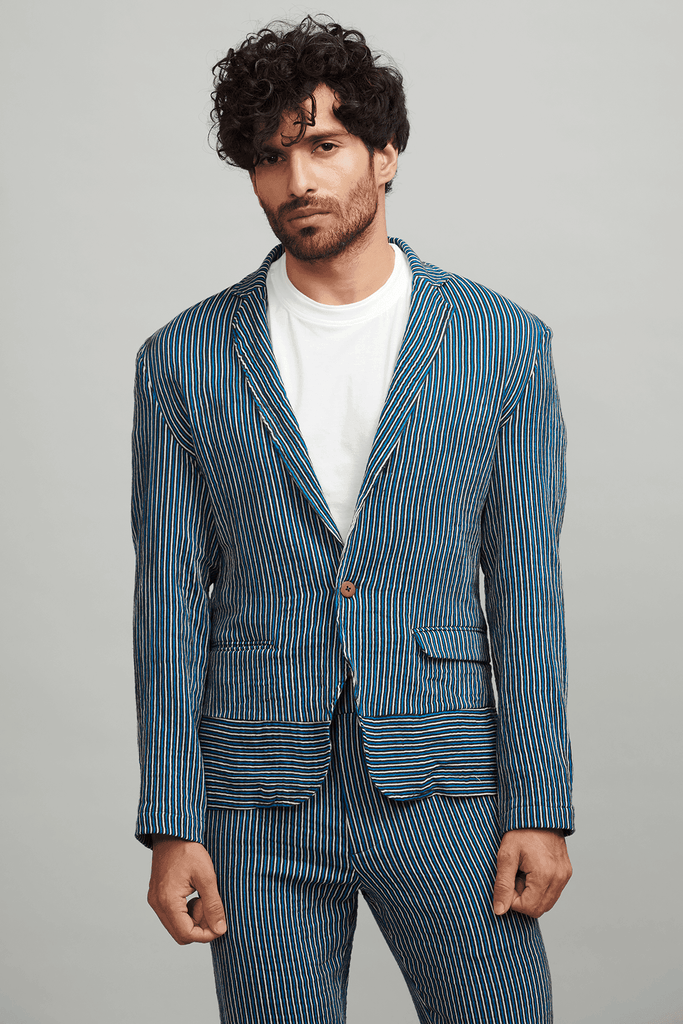 SUMMER STRIPE BLAZER - dash and dot dash and dot