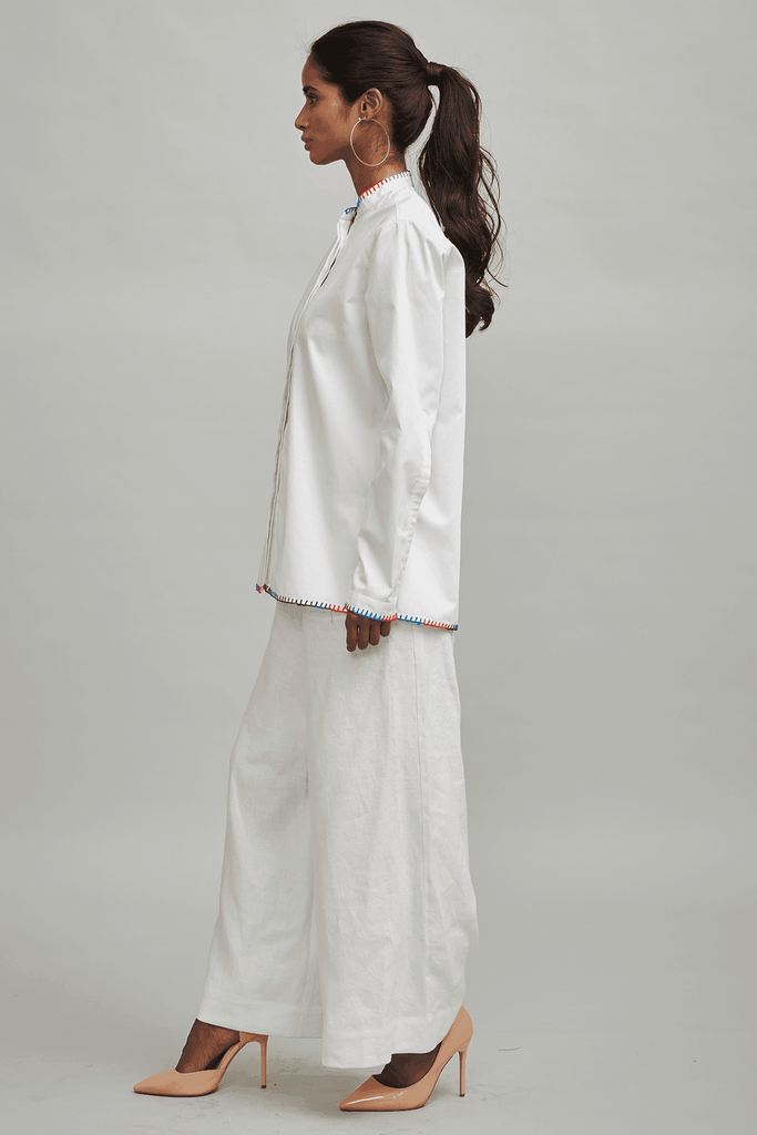 BLANKET STITCH SHIRT - dash and dot dash and dot