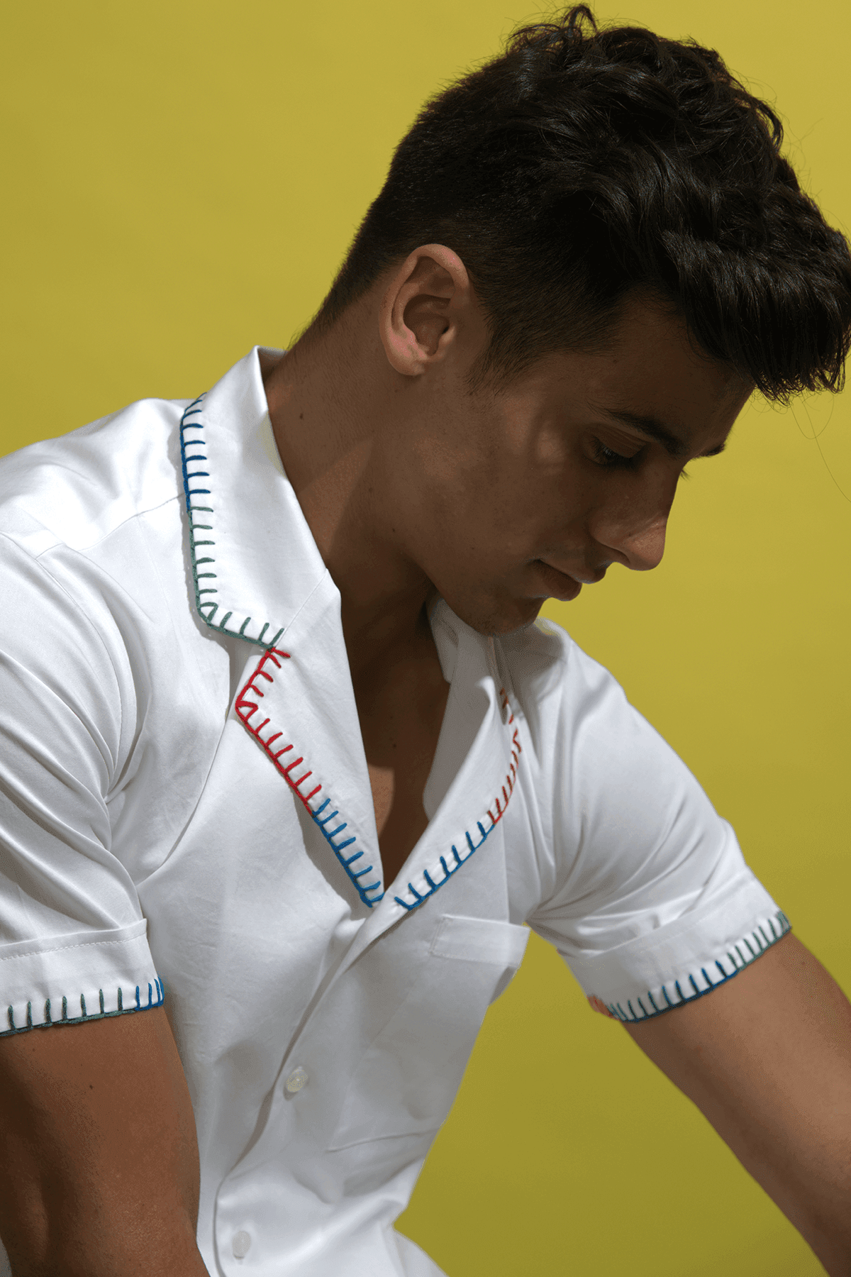 BLANKET STITCH SHIRT - dash and dot