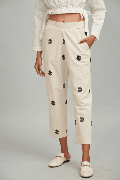 EMBROIDERED PANT - dash and dot