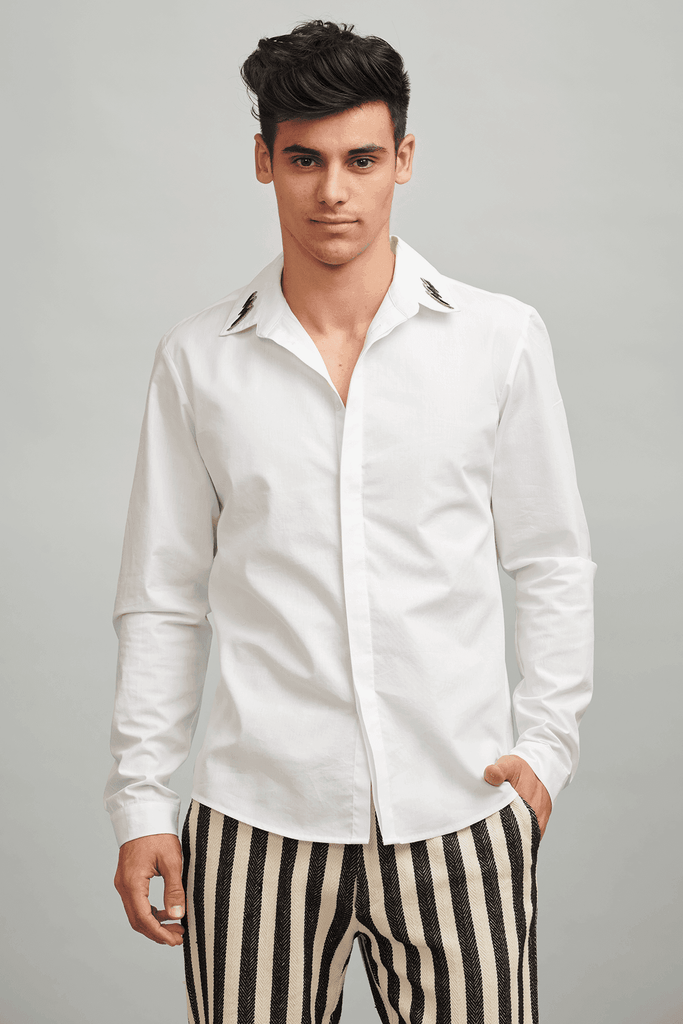 LIGHTNING COLLAR SHIRT - dash and dot dash and dot