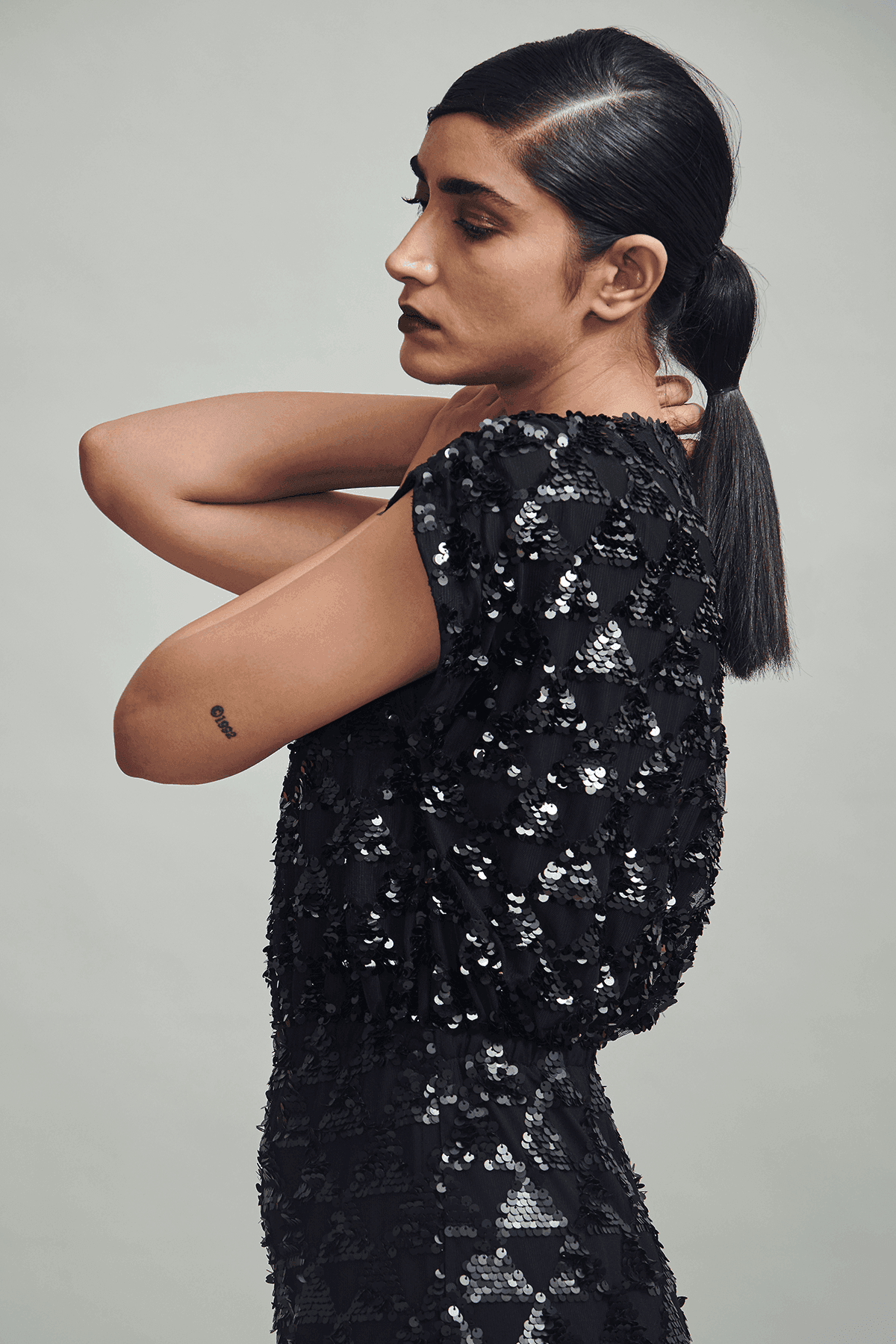 black sequin dress online india Black SEQUIN DRESS