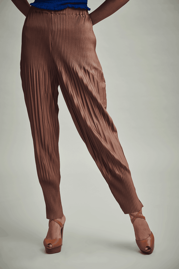 IRREGULAR PLEAT DRUM PANT - dash and dot dash and dot