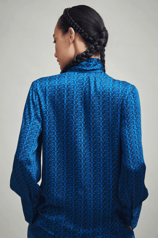 ELECTRIC BLUE BLOUSE - dash and dot dash and dot