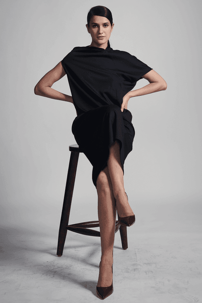 SINGLE DROP SHOULDER DRESS - dash and dot