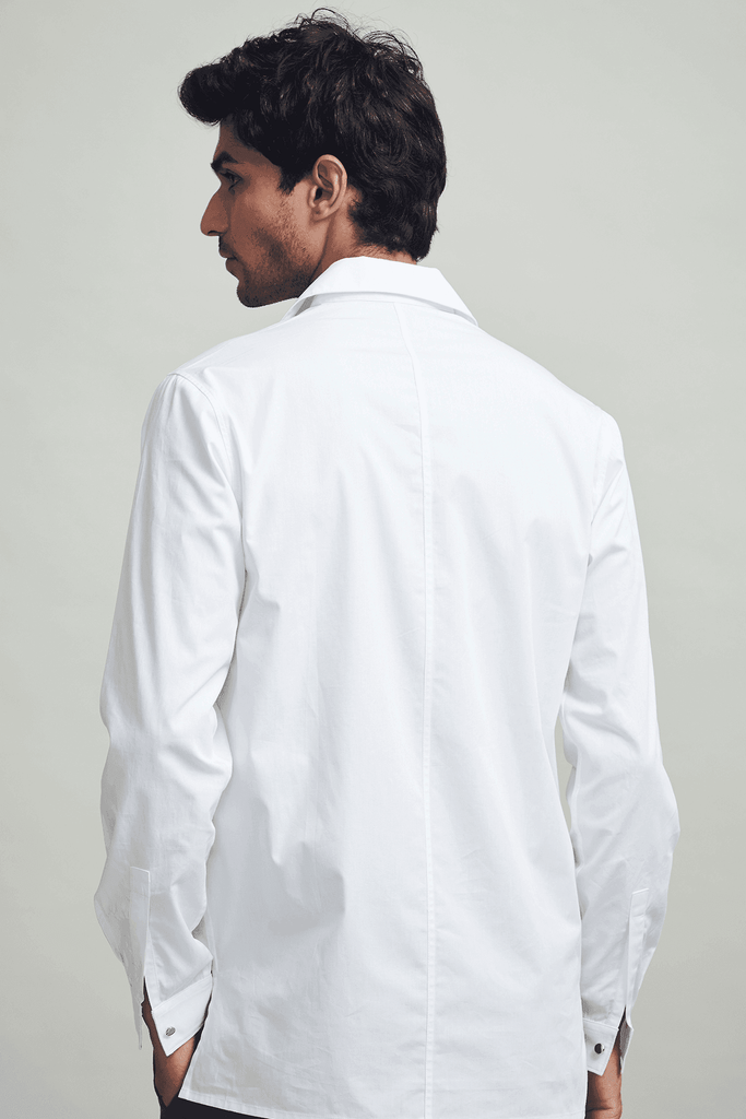 ZIP FRONT POPOVER - dash and dot dash and dot