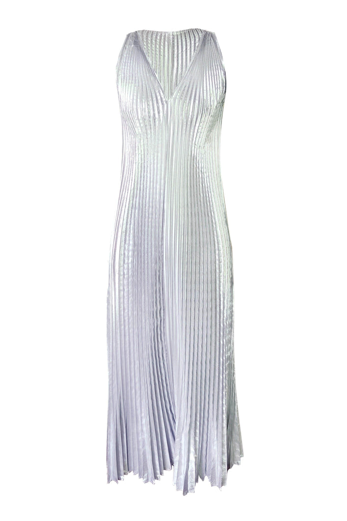 SILVER PLEATED MAXI - dash and dot dash and dot