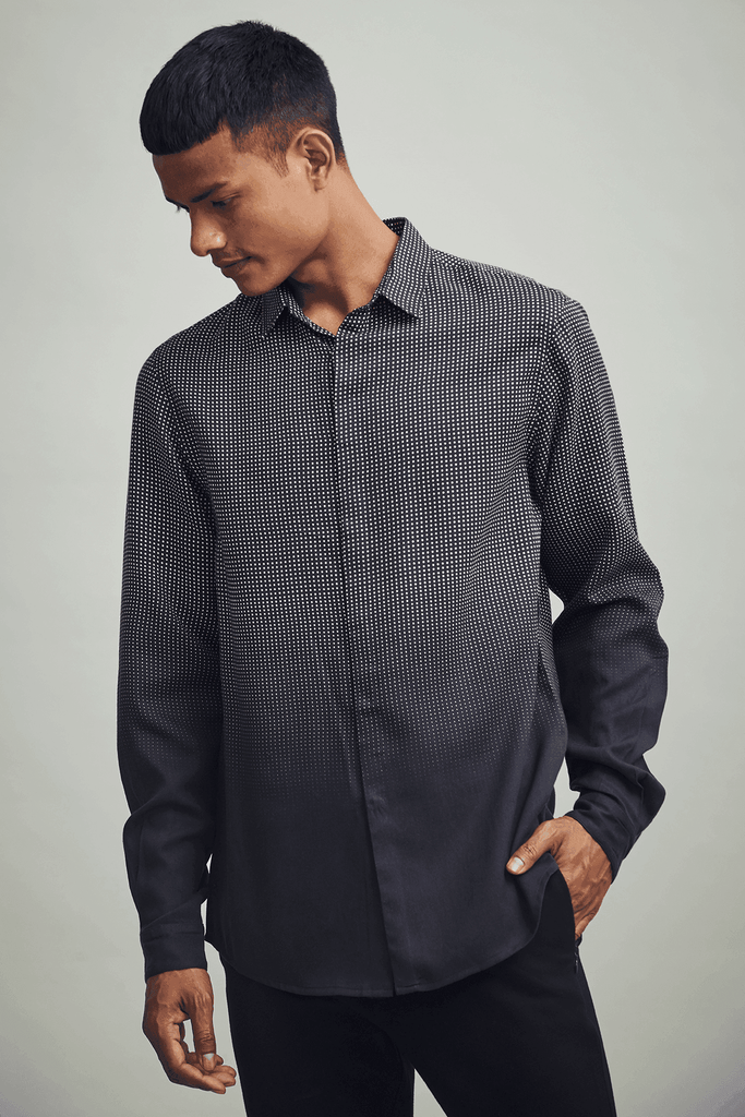 OMBRE POLKA SHIRT - dash and dot dash and dot