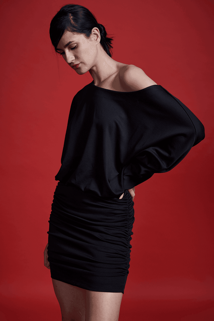 OFF-THE-SHOULDER MINI - dash and dot dash and dot