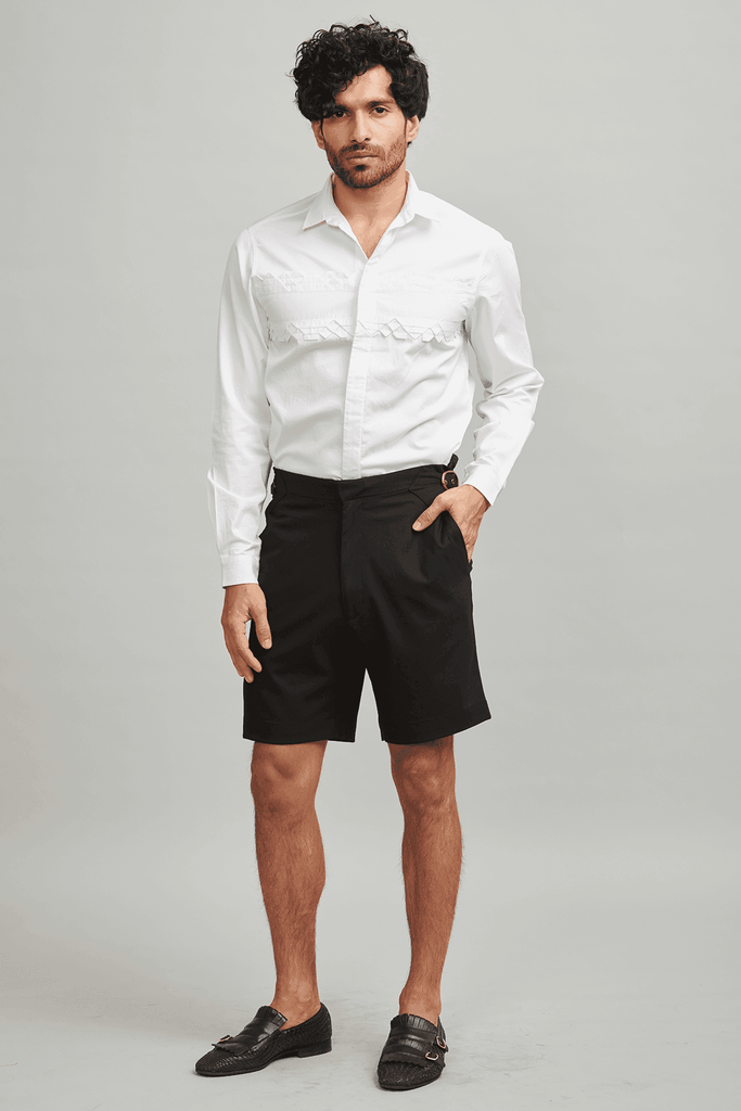 KNIFE PLEAT SHIRT - dash and dot dash and dot