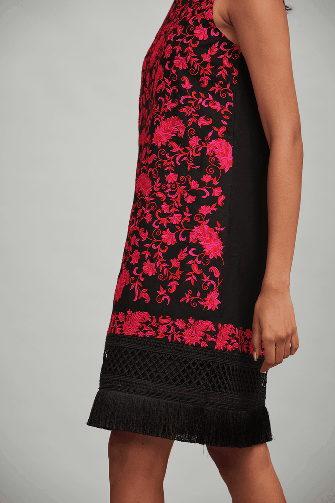 PAISLEY FRINGE DRESS - dash and dot dash and dot