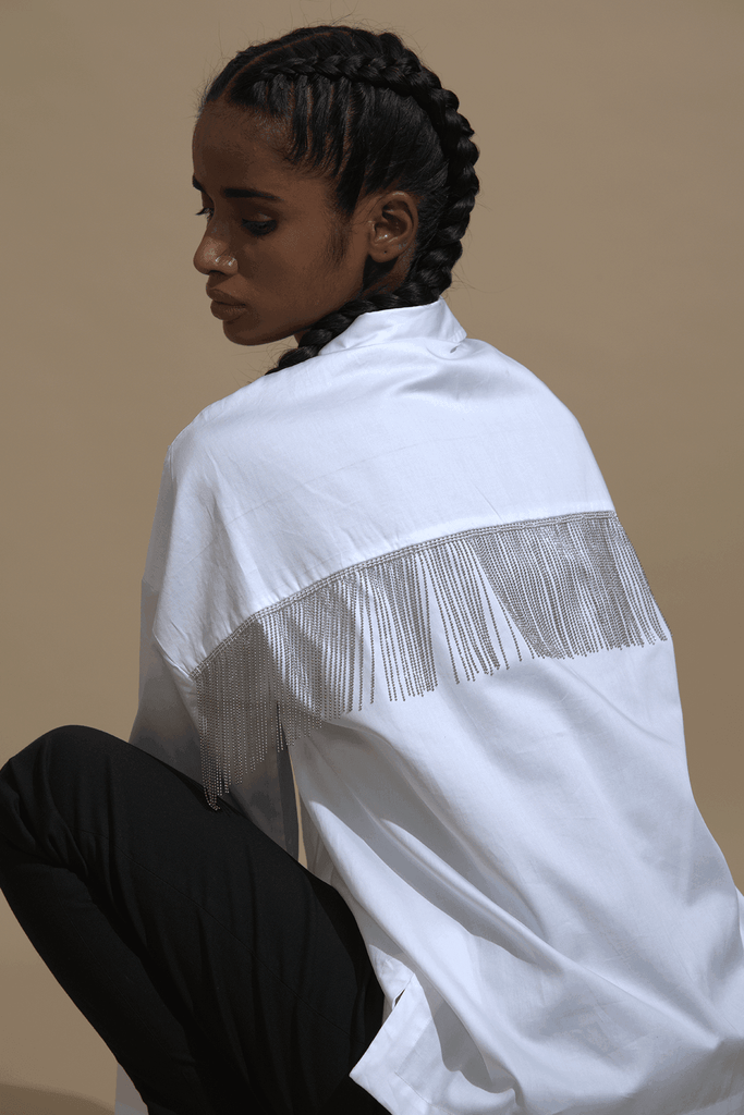 FRINGE SHIRT - dash and dot dash and dot