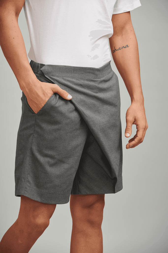 FRONT OVERLAP SHORTS - dash and dot dash and dot