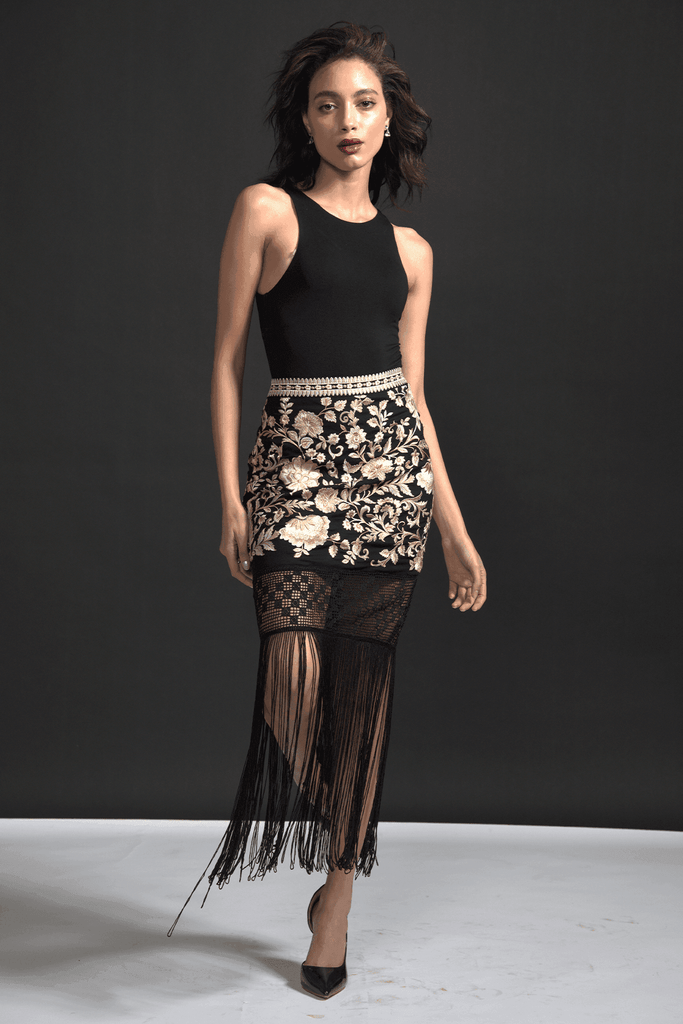 FRINGE HEM SKIRT - dash and dot dash and dot