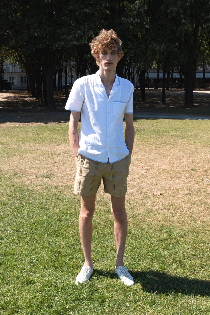 CONTRAST STITCH SHIRT - dash and dot dash and dot