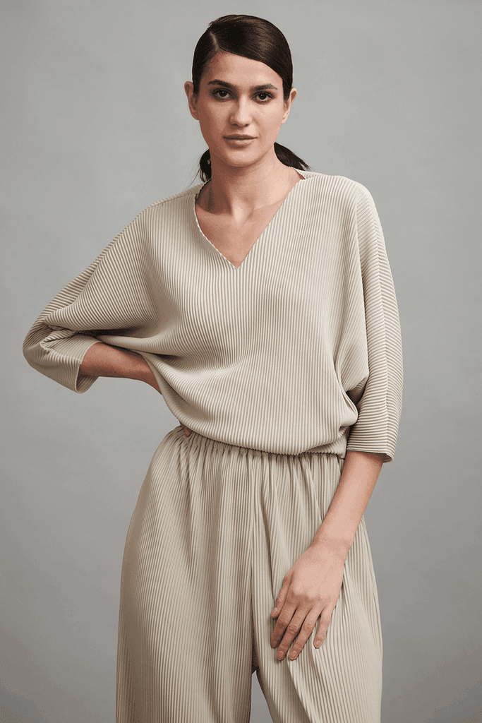 PLEAT DOLMAN TOP - dash and dot dash and dot