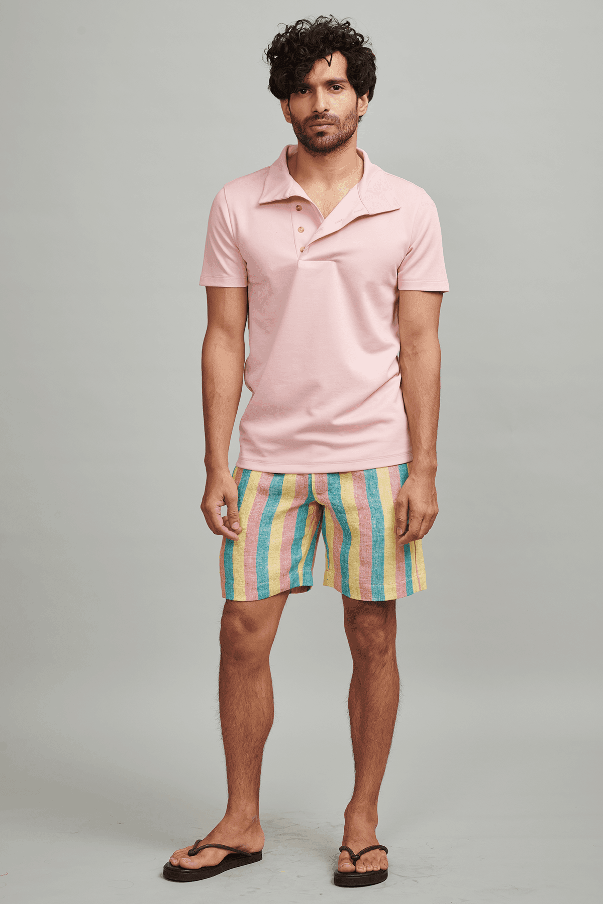 OFF CENTER PLACKET POLO - dash and dot