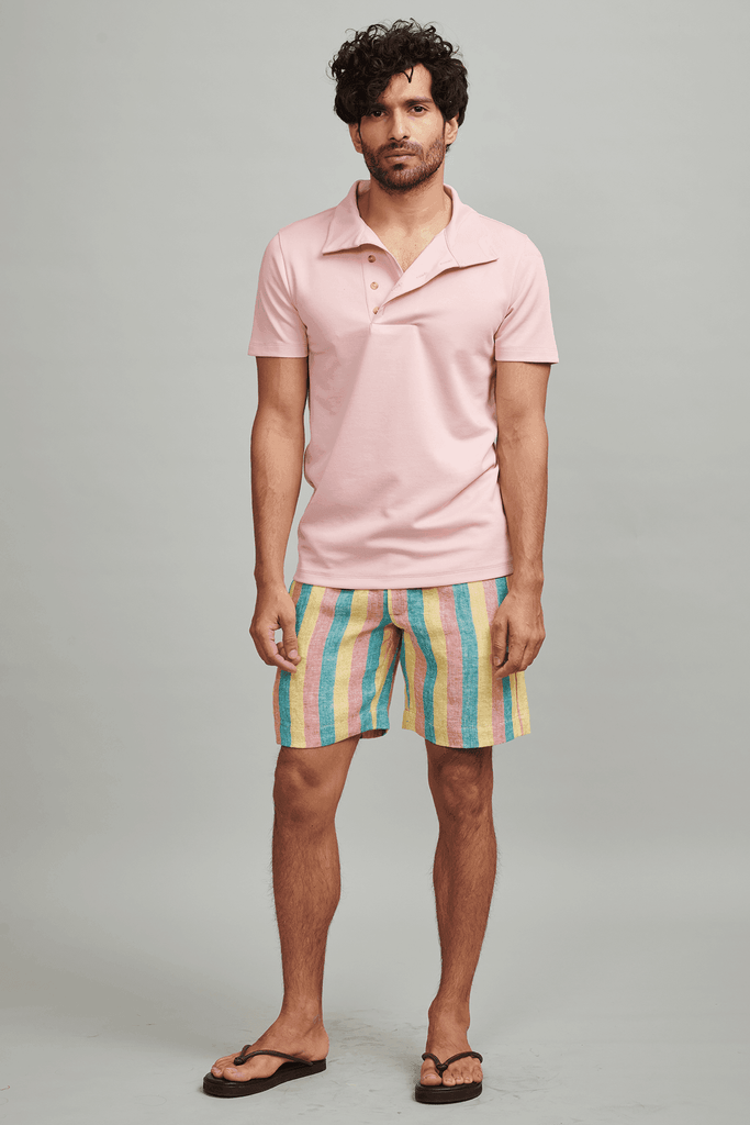 OFF CENTER PLACKET POLO - dash and dot dash and dot