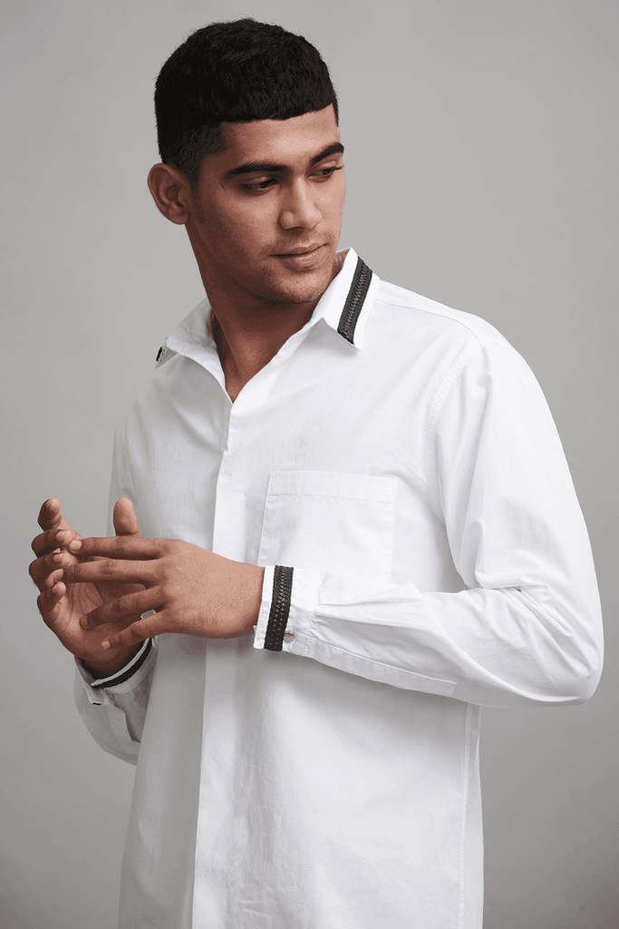 HAND TWISTED TAPED SHIRT - dash and dot dash and dot