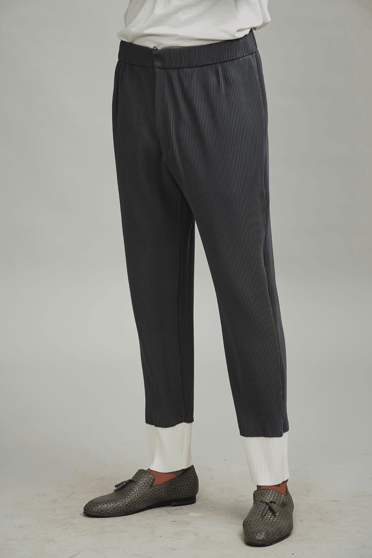 PLEATED BLOCK PANT - dash and dot