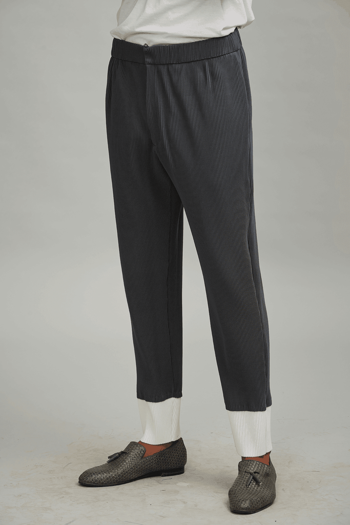 PLEATED BLOCK PANT - dash and dot dash and dot