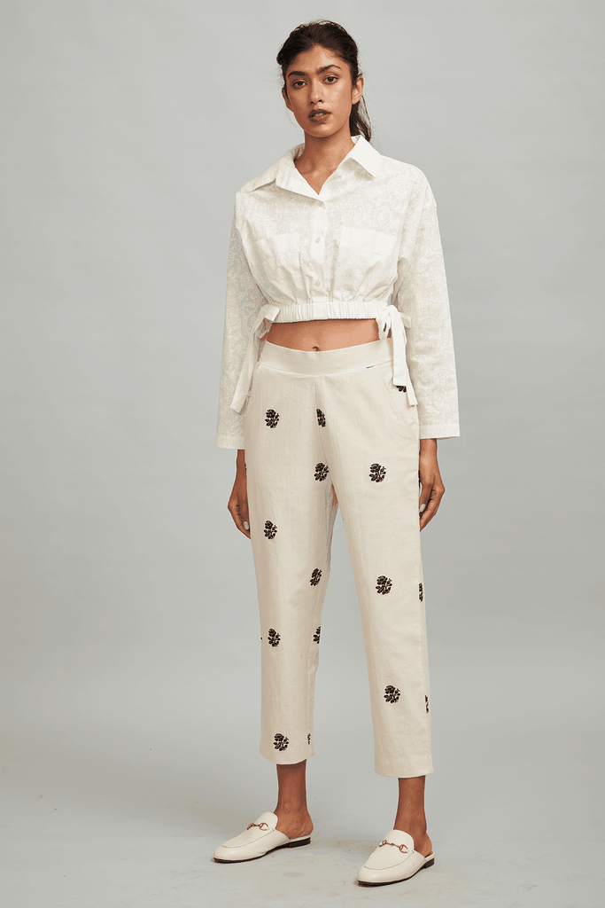 EMBROIDERED PANT - dash and dot dash and dot