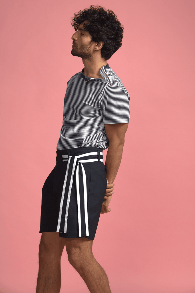 SIDE TIE SHORTS - dash and dot dash and dot