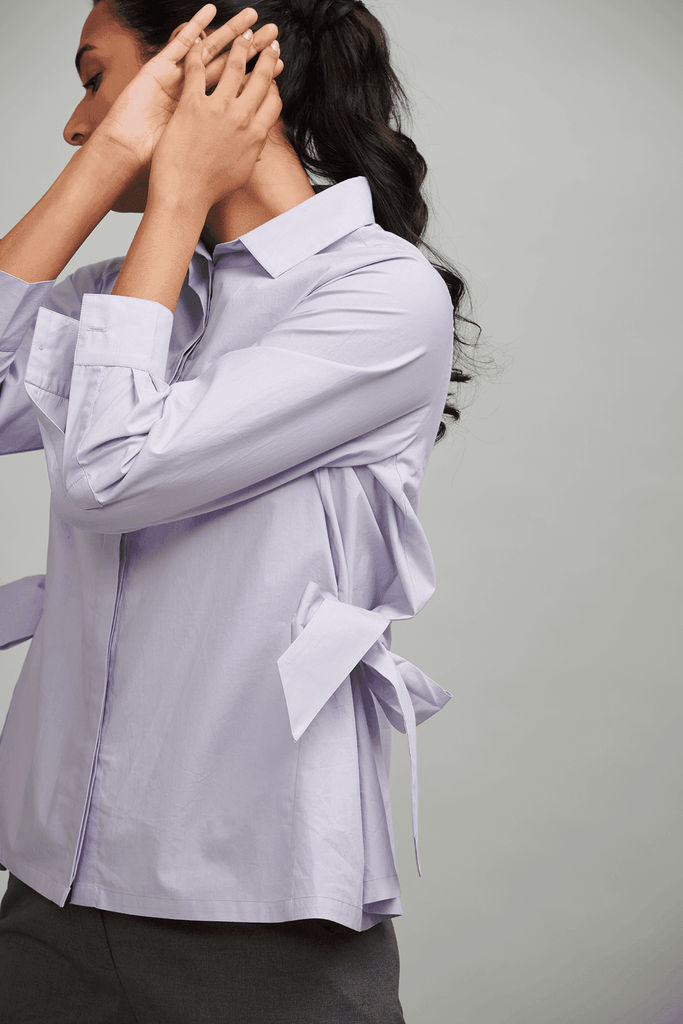 SIDE TIE SHIRT - dash and dot dash and dot