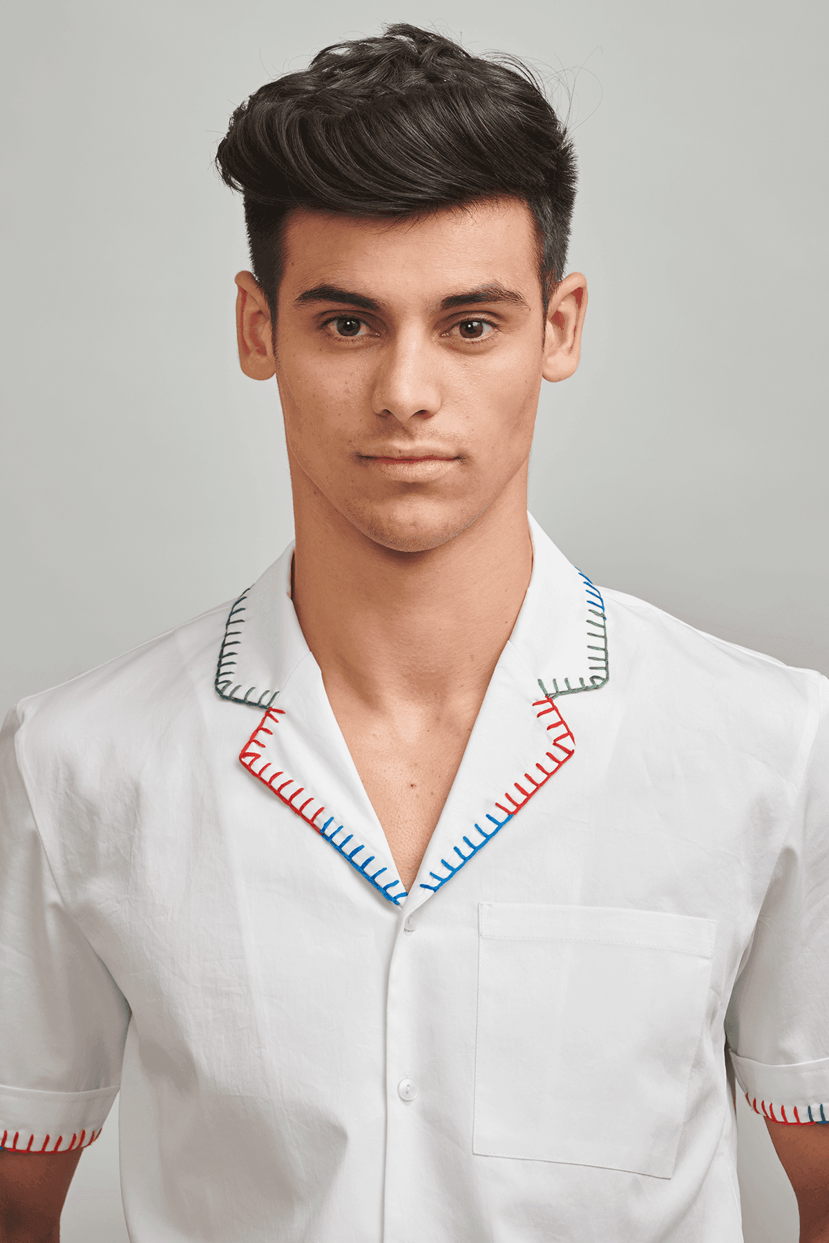 BLANKET STITCH SHIRT - dash and dot