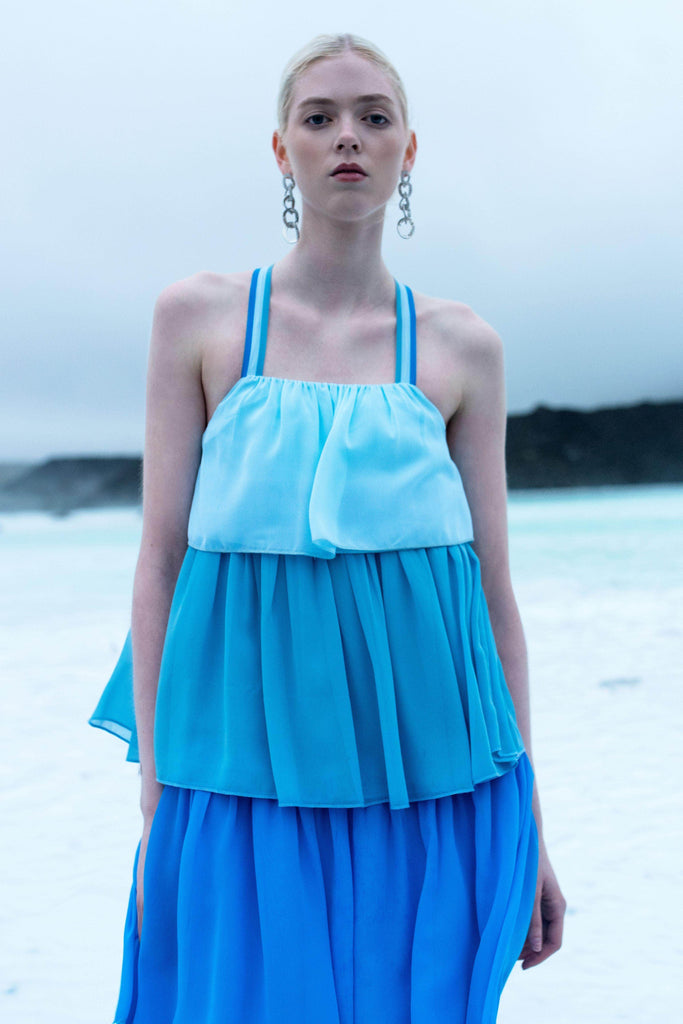 OMBRE TIERED DRESS - dash and dot dash and dot