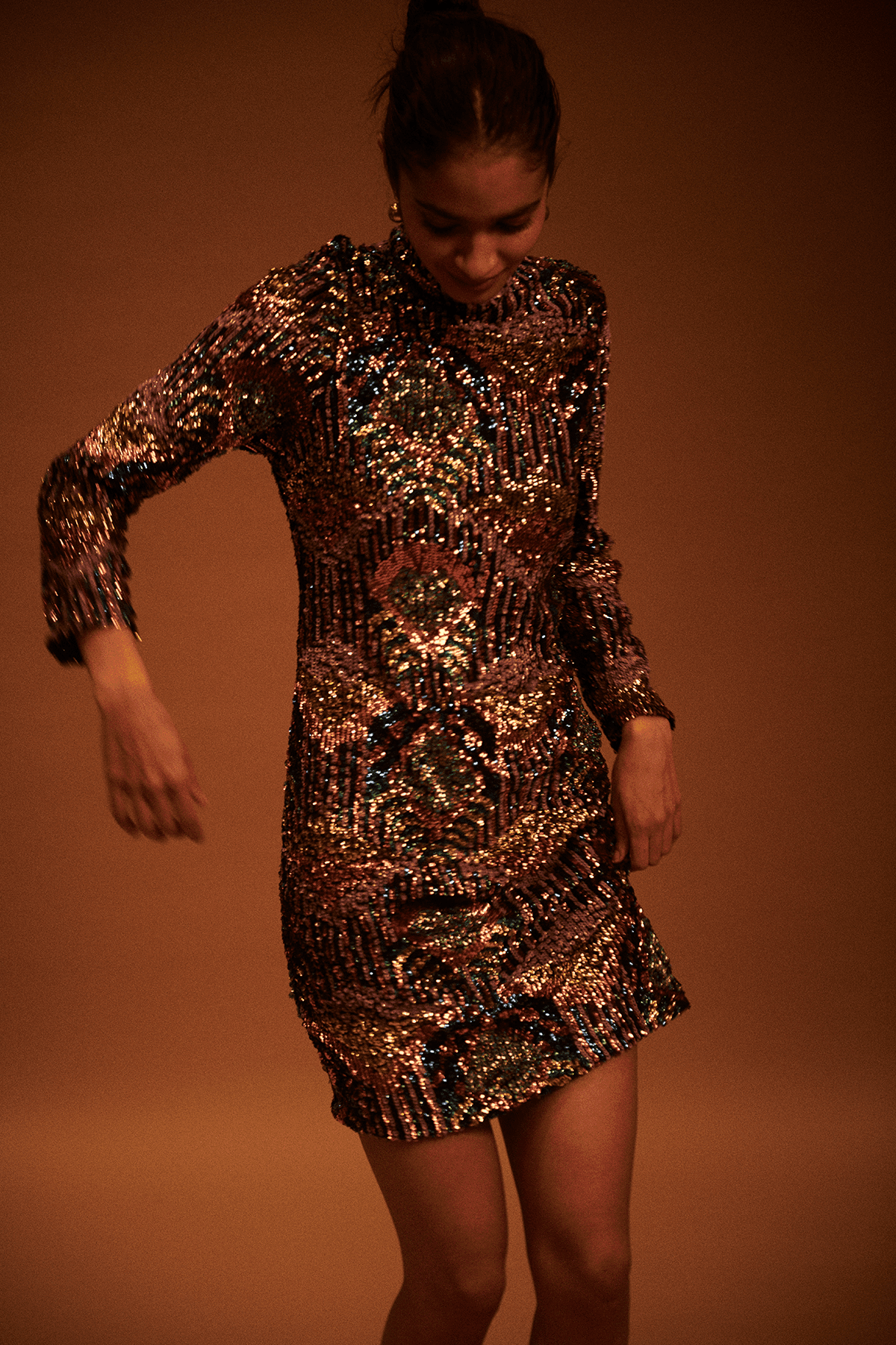 multi sequin mini dress Multi NastyGal Rainbow Disc Sequin Mini Dress