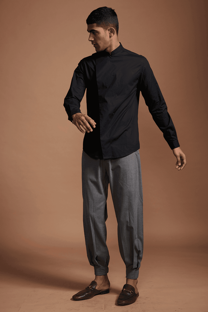 SLANT FRONT SHIRT - dash and dot dash and dot