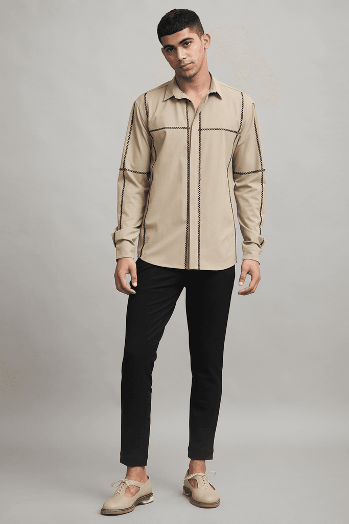 CROSS STITCH SHIRT - dash and dot dash and dot