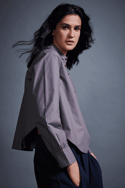 CURVED HEM SHIRT - dash and dot