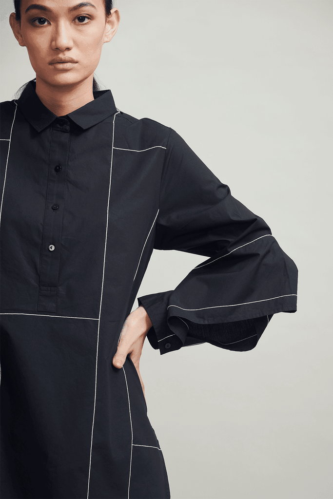 CONTRAST STITCH SHIRT - dash and dot dash and dot